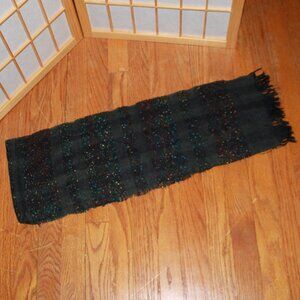 Unknown Brand Textured Plaid Print Scarf